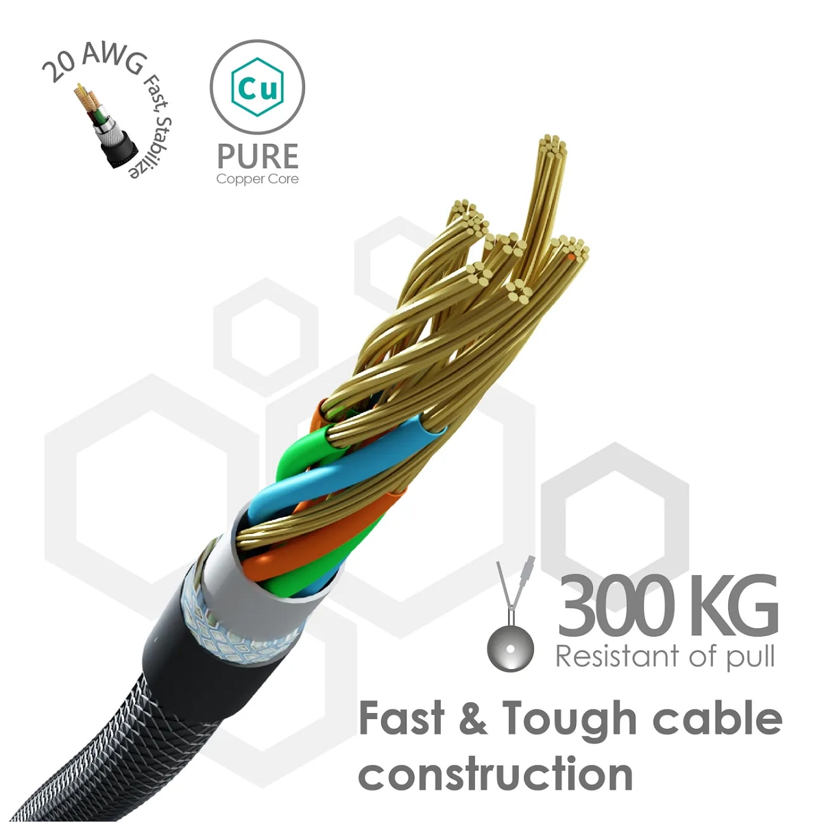 ego CTL-20GREY WIRY MAX Type-C to Lightning Cable - 2M