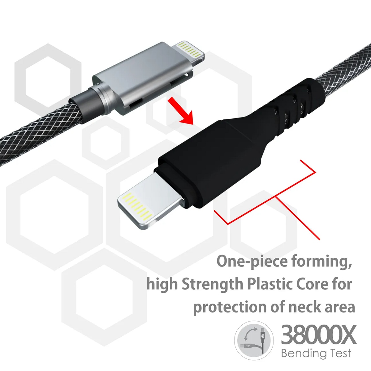 ego CTL-20GREY WIRY MAX Type-C to Lightning Cable - 2M