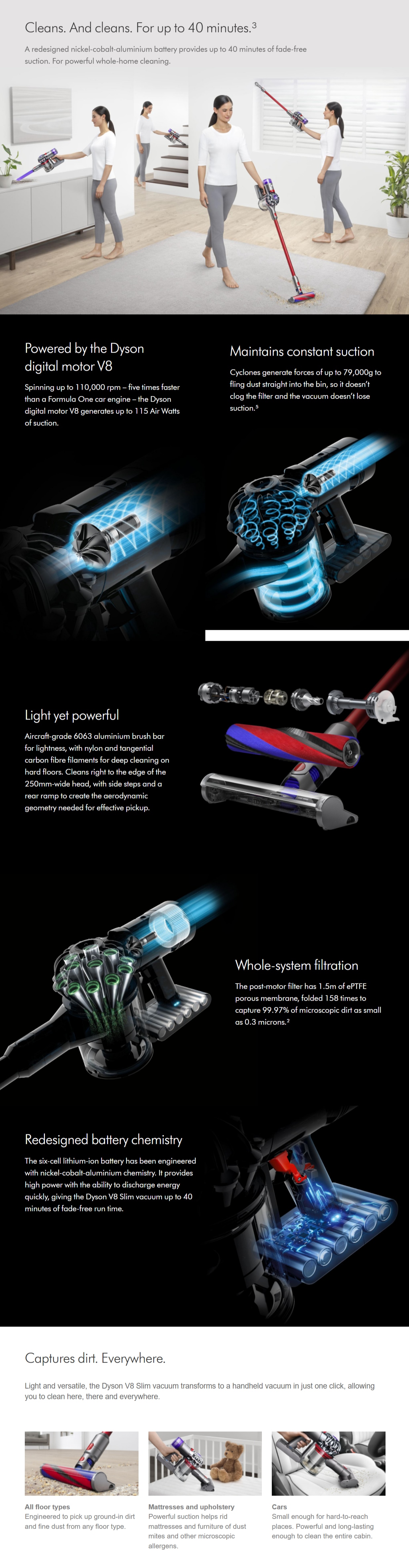 DYSON V8 Slim™ Fluffy Stick Vacuum Cleaner