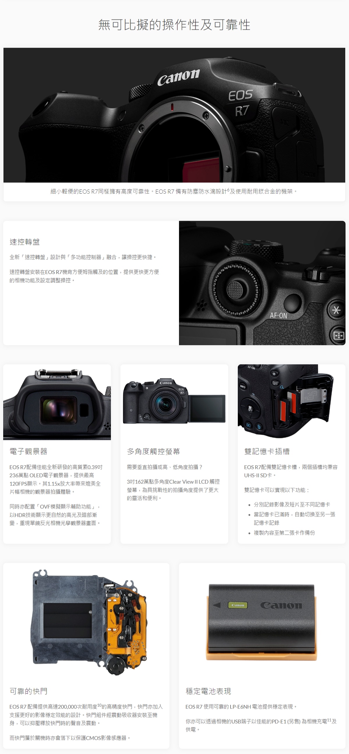 CANON 佳能 EOS R7 淨機身 無反光鏡可換鏡頭相機