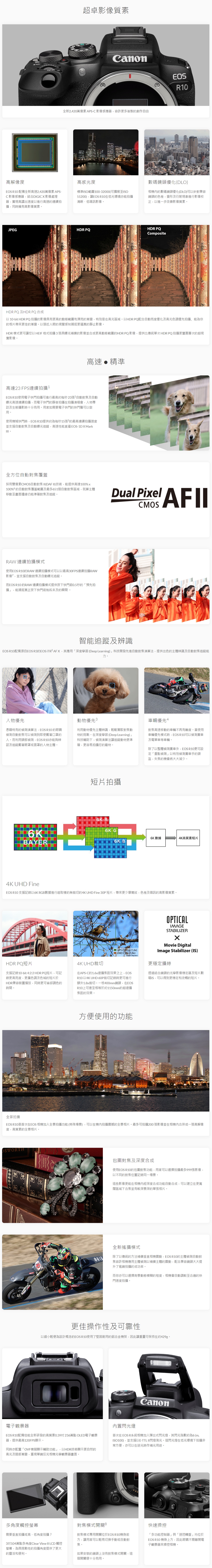 CANON 佳能 EOS R10 淨機身 無反光鏡可換鏡頭相機