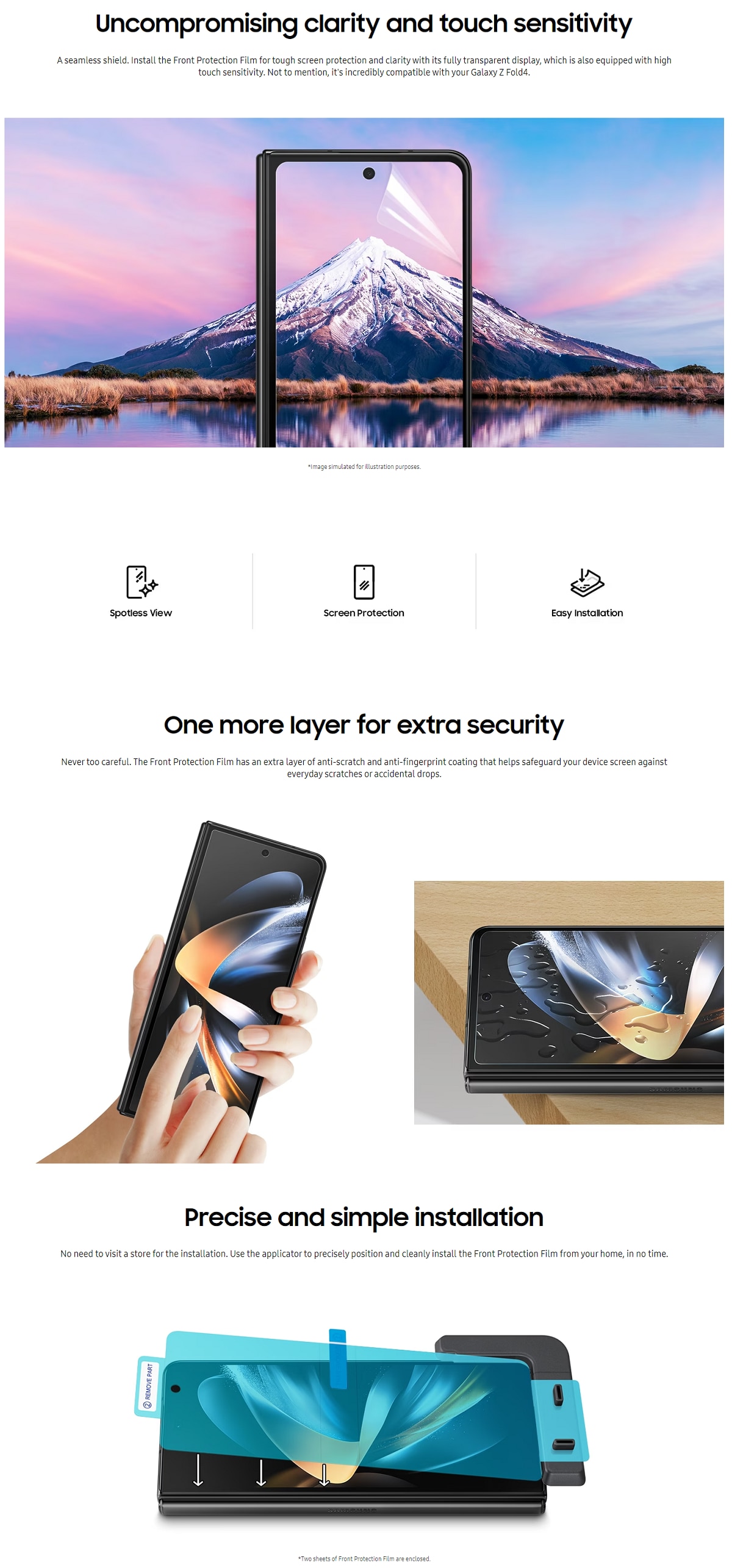 SAMSUNG Galaxy Z Fold4 Front protection film