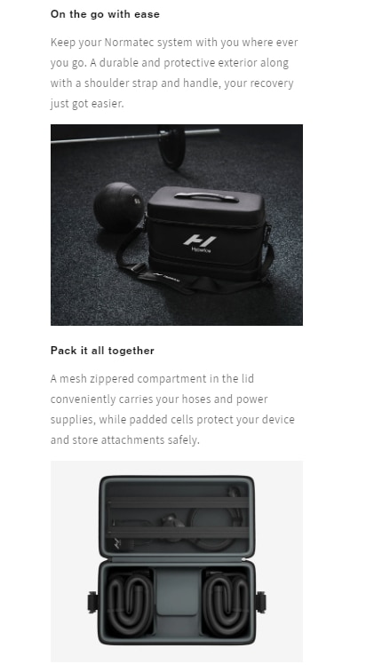 Hyperice Normatec recovery systems Carry Case