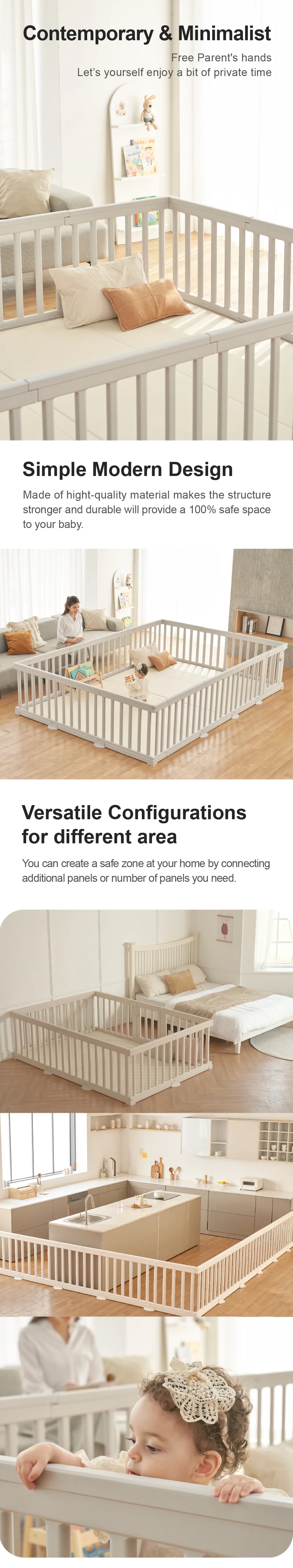 Anuri Wide 10W Baby Room - Cozy Beige (For Caraz W4 Mat)