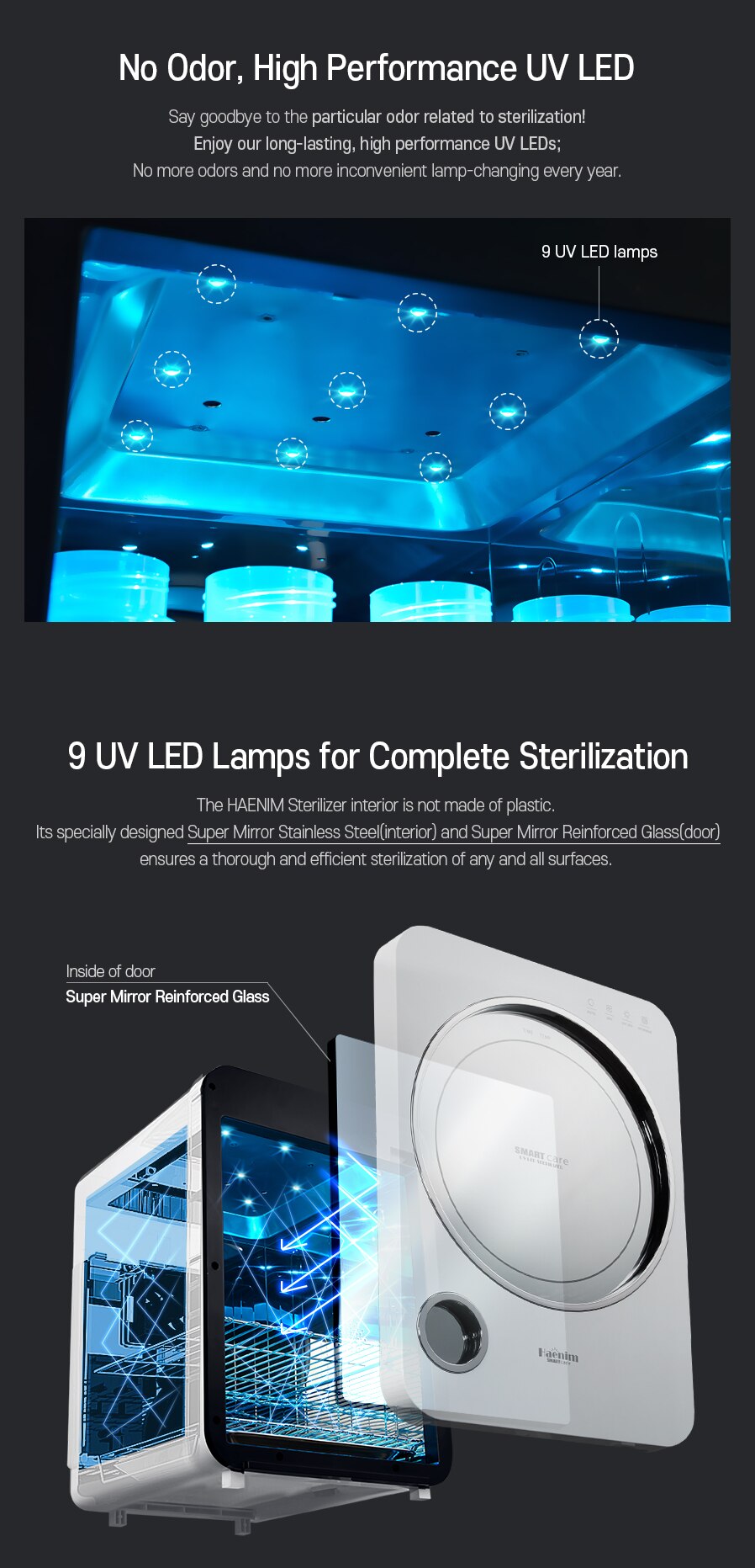 Haenim Haenim 3rd Generation Smart UV LED Sterilizer (No water tray)