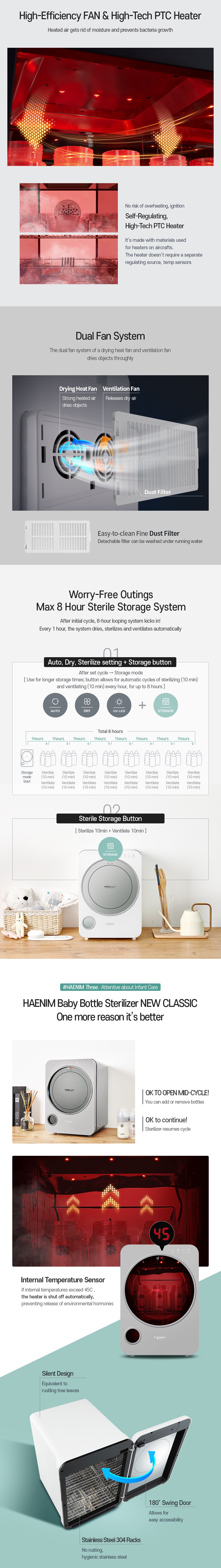 Haenim Haenim 3rd Generation Smart UV LED Sterilizer (No water tray)