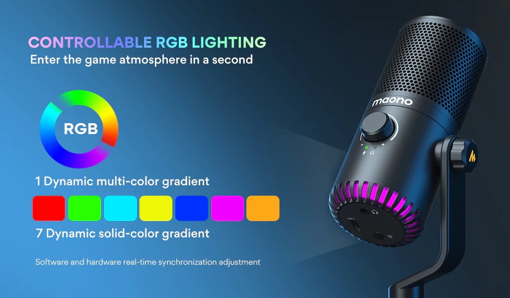 maono DM30 RGB Condenser Microphone