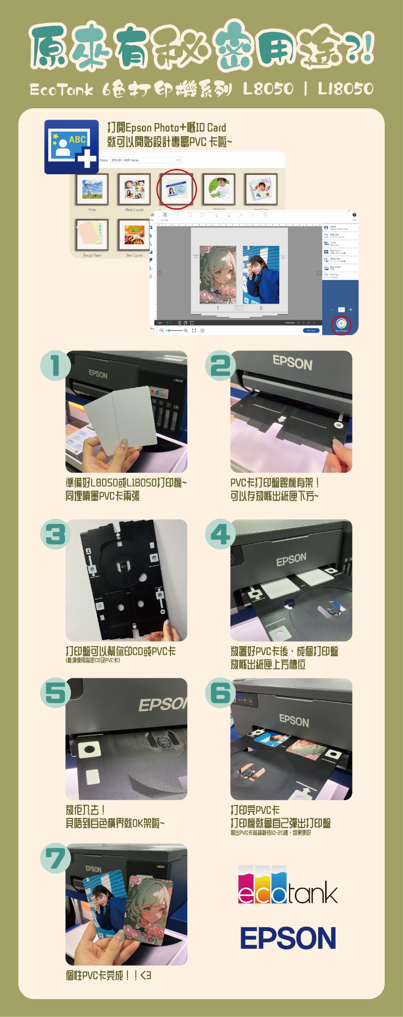 EPSON 愛普生 EcoTank L18050 六色無邊框A3+照片打印機