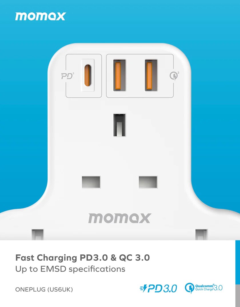 Momax US6UKW Power Adapator