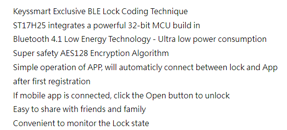 Keyssmart KBT5109 Bluetooth Smart Enable Padlocks