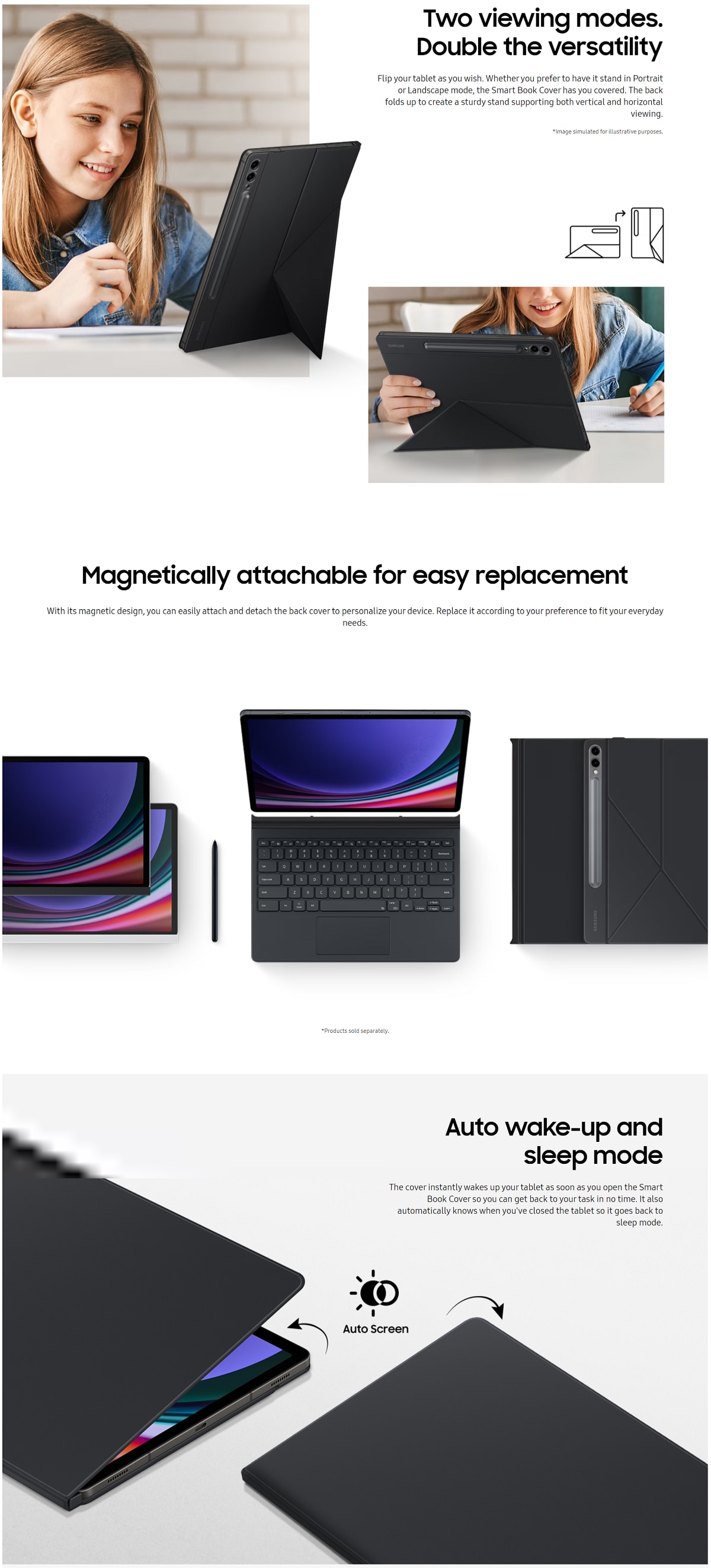 SAMSUNG Galaxy Tab S10 Ultra Smart Bookcover