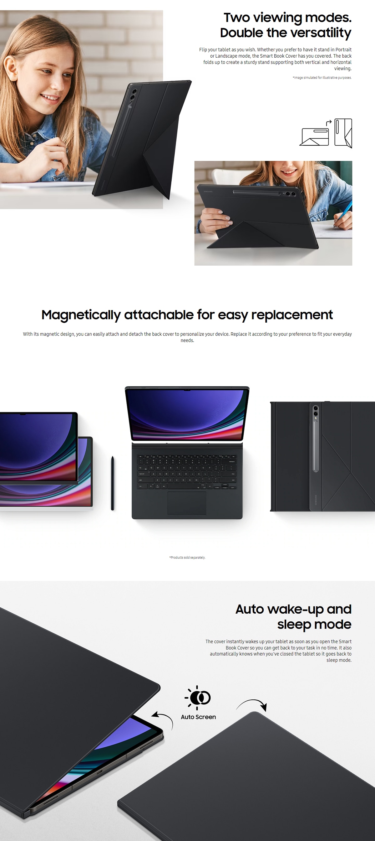 SAMSUNG Galaxy Tab S10 Ultra Smart Bookcover