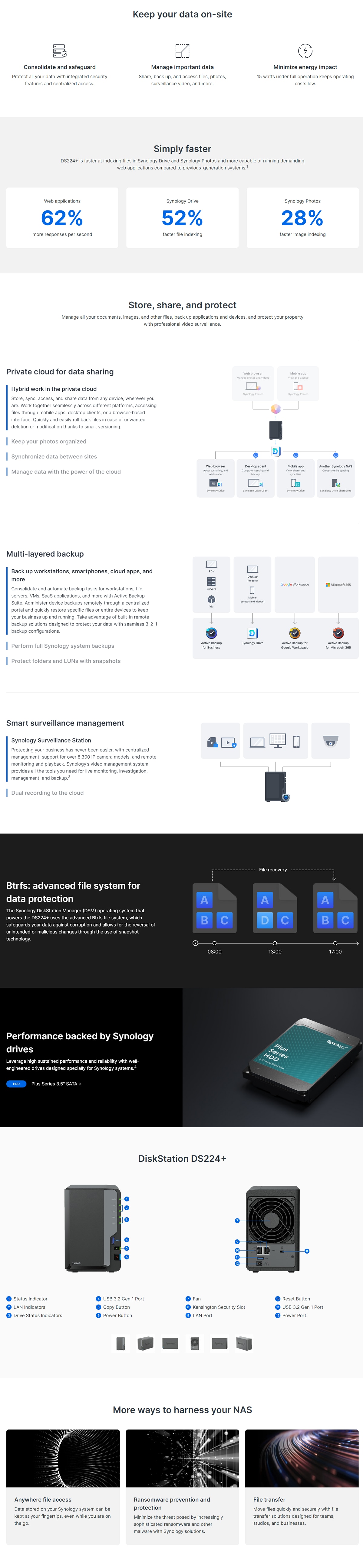 SYNOLOGY DS224+ 2-Bay NAS