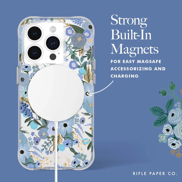 CASE-MATE Rifle Paper Co. - Garden Party 手機殼兼容MagSafe適用iPhone 15 Pro 手機外殼