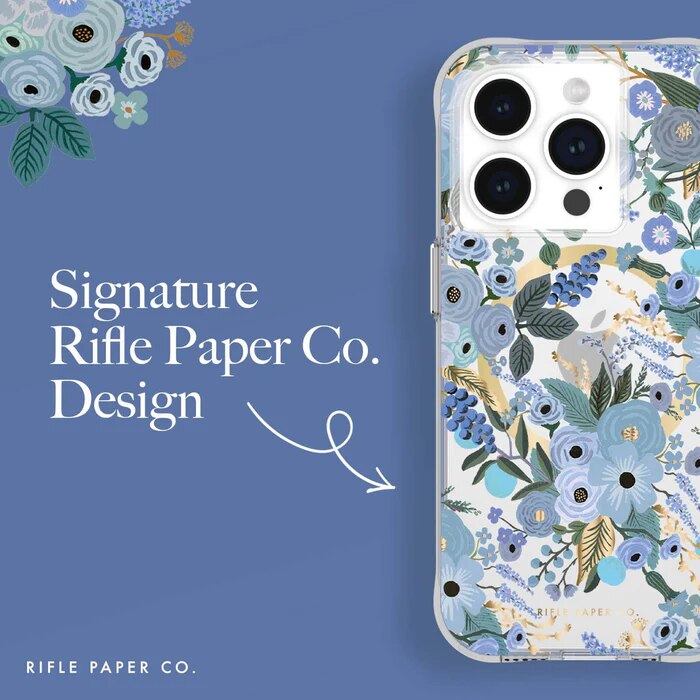 CASE-MATE Rifle Paper Co. - Garden Party MagSafe for iPhone 15 Pro Mobile Phone Case