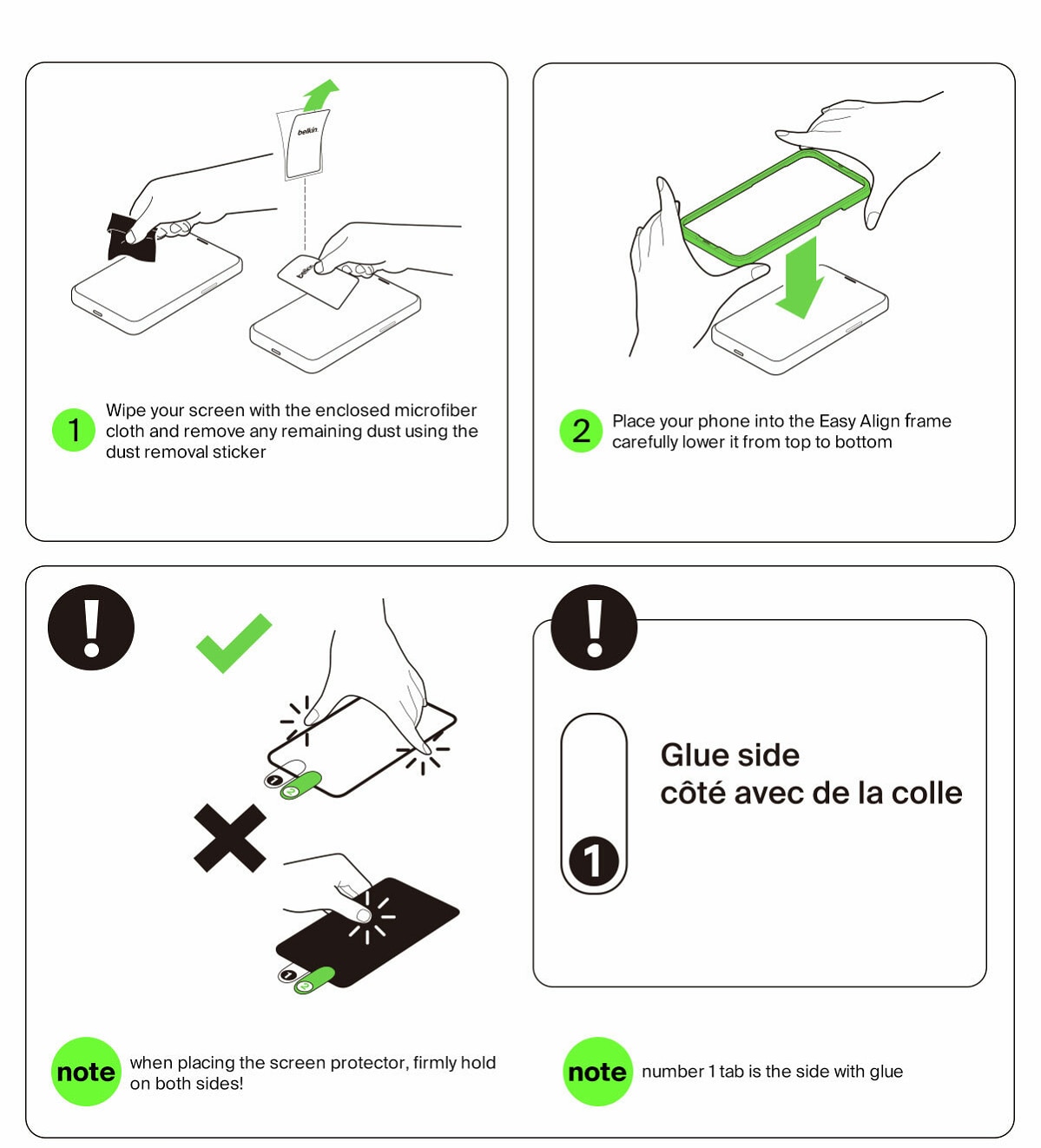 BELKIN TemperedGlass Treated Screen Protector (2 Pack)