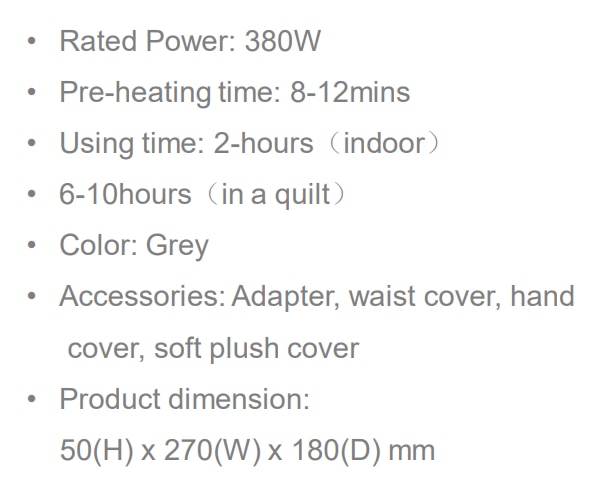 GEMINI GWBWH12GR Electric Water Warmer Set