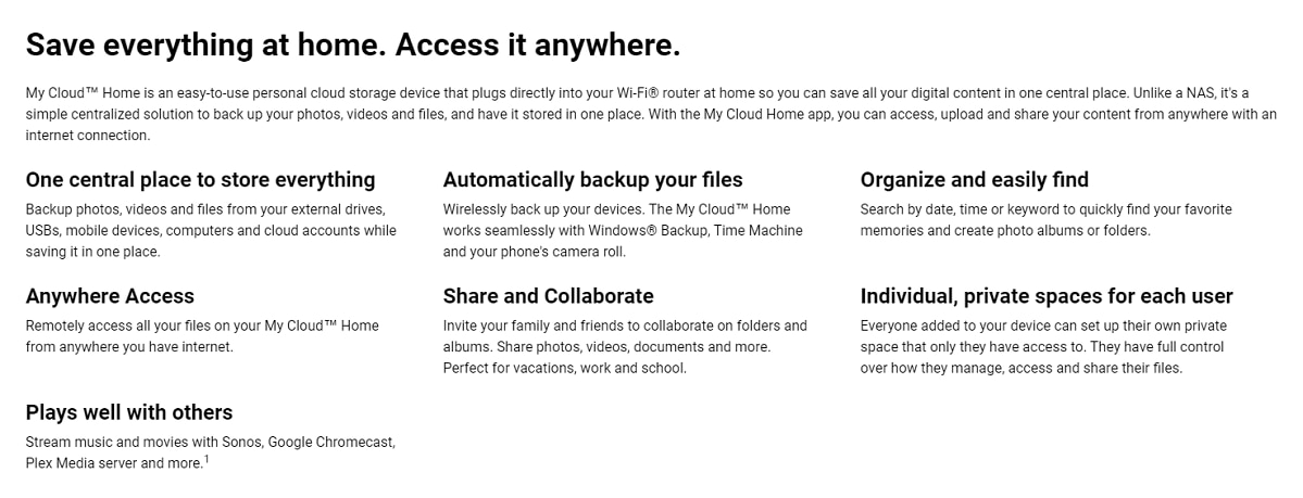 WESTERN DIGITAL MY CLOUD HOME 8TB