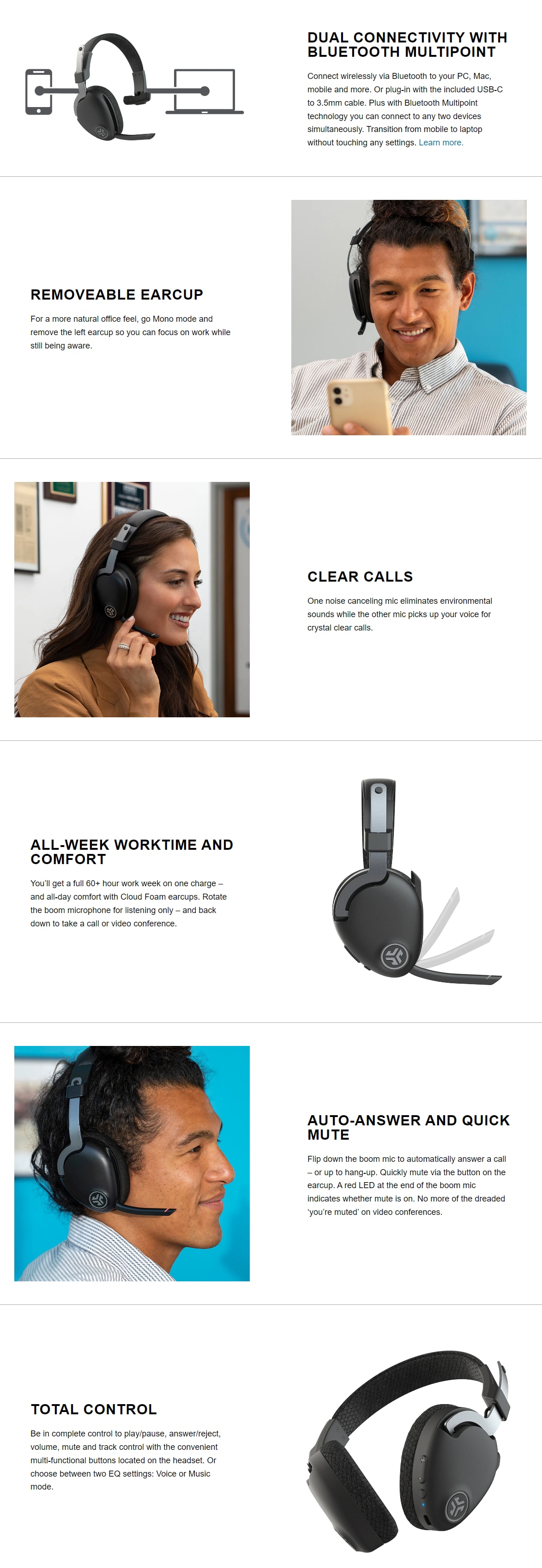 JLab JBuds Work Headphone