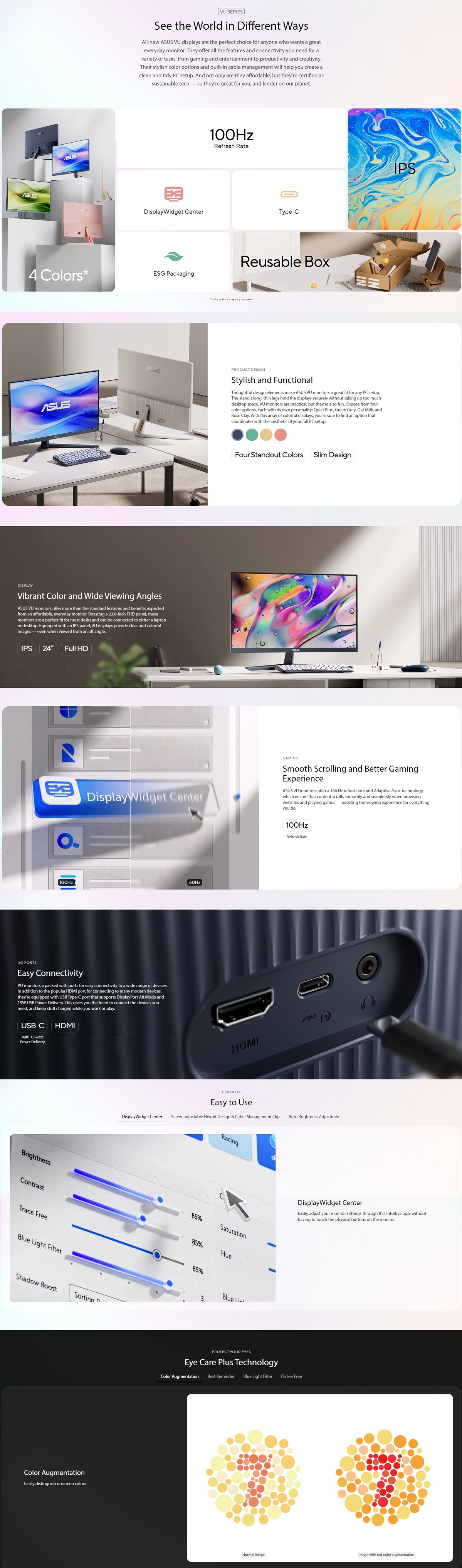 ASUS VU249CFE-B 23.8