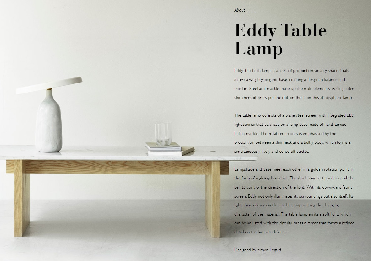 Normann Copenhagen Eddy Table Lamp