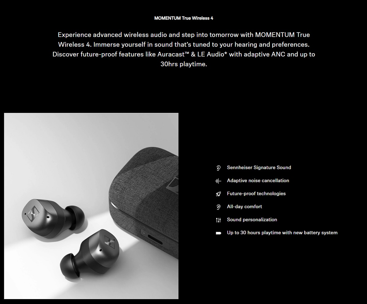 SENNHEISER Momentum True Wireless 4 Headphone