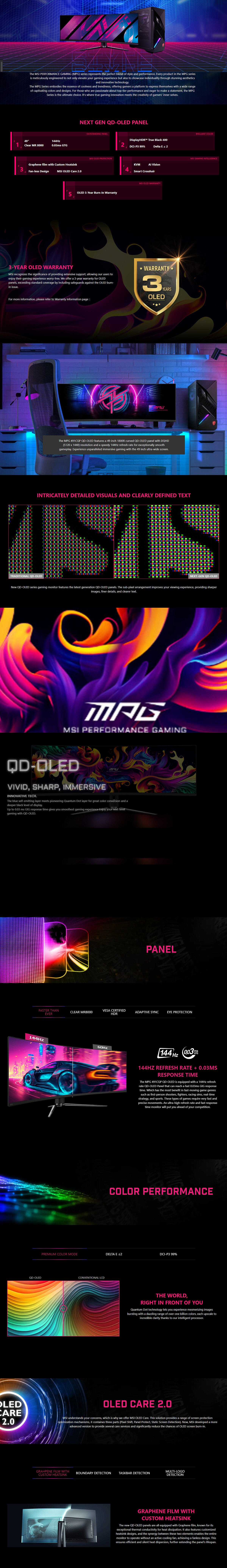 MSI MPG491CQP QD-OLED 49