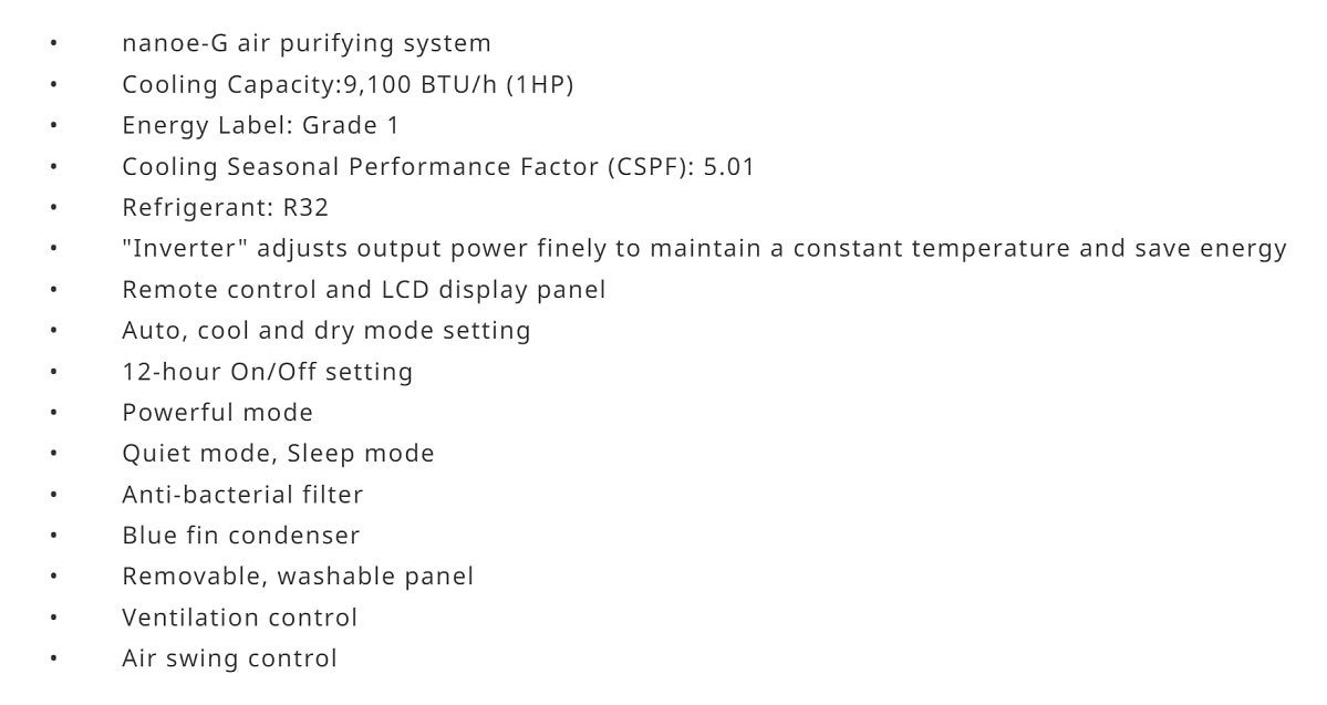 RASONIC RC-HU90A 1HP Inverter Cool Window Air Conditioner