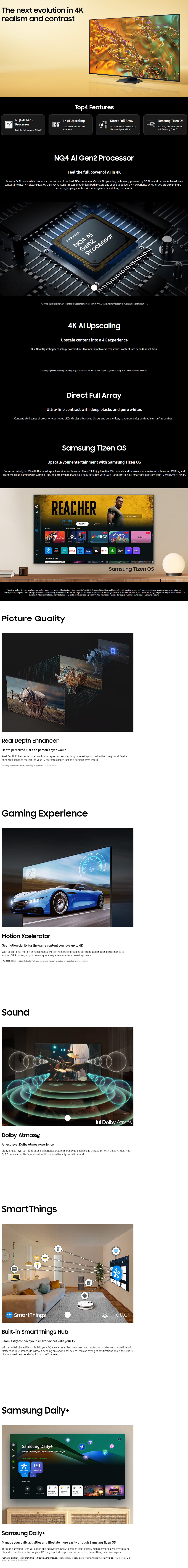 SAMSUNG QLED 4K Q80D Smart TV