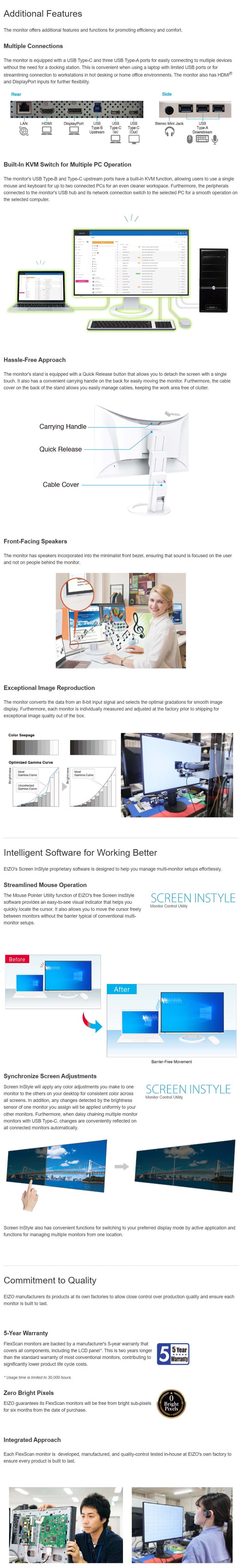 EIZO FlexScan EV2495 Monitor