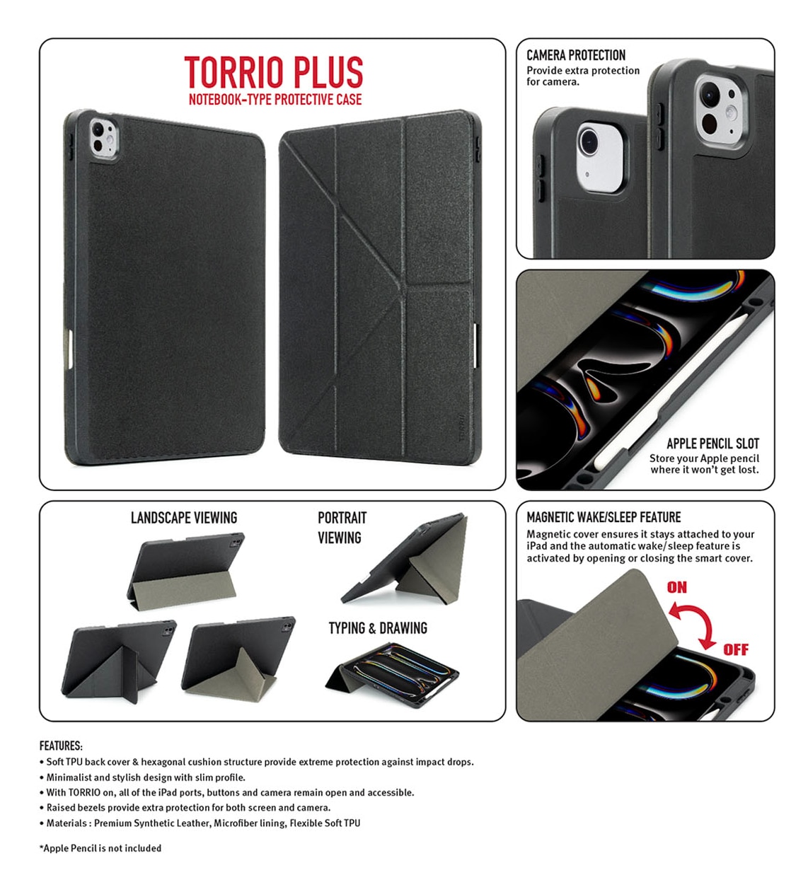 Torrii TORRIO Plus Case for iPad Pro 13