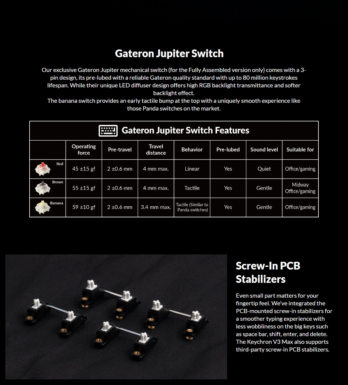 Keychron V3 Max 旋鈕無線客製機械鍵盤 - Gateron Jupiter 茶軸