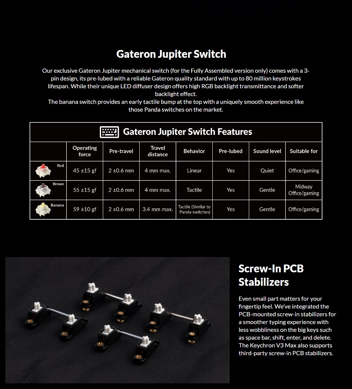 Keychron V3 Max 旋鈕無線客製機械鍵盤 - Gateron Jupiter 紅軸