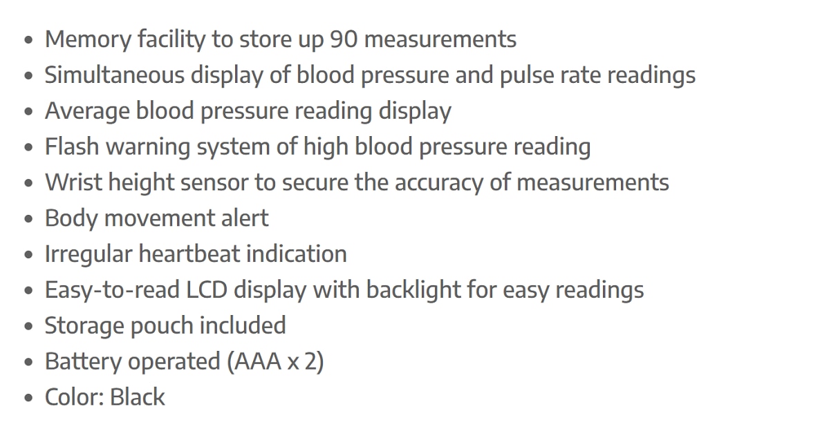 PANASONIC EW-BW56 Upper Arm Blood Pressure Meter