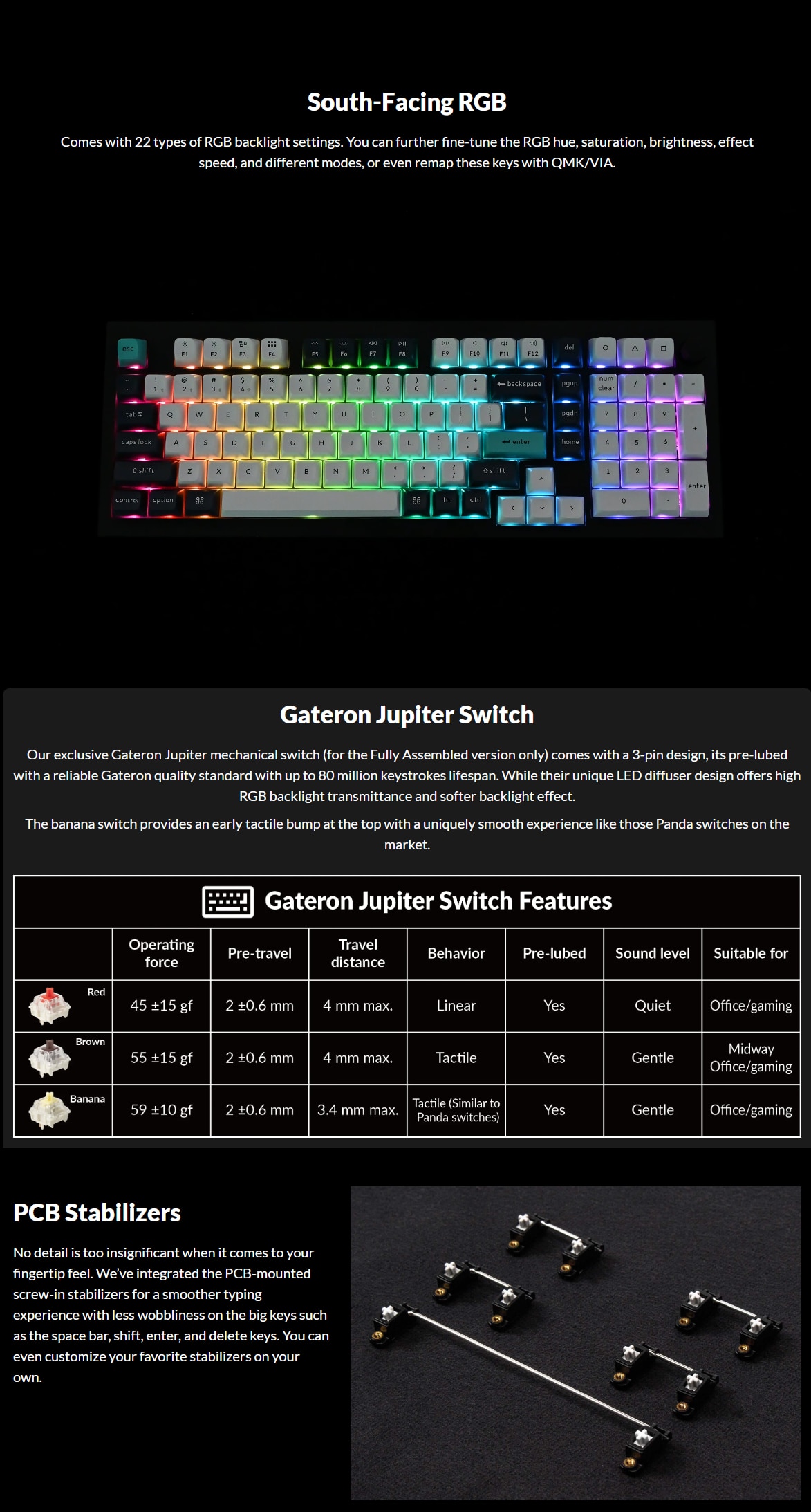 Keychron Q5 Max 旋鈕版無線鍵盤 - Gateron Jupiter 香蕉軸