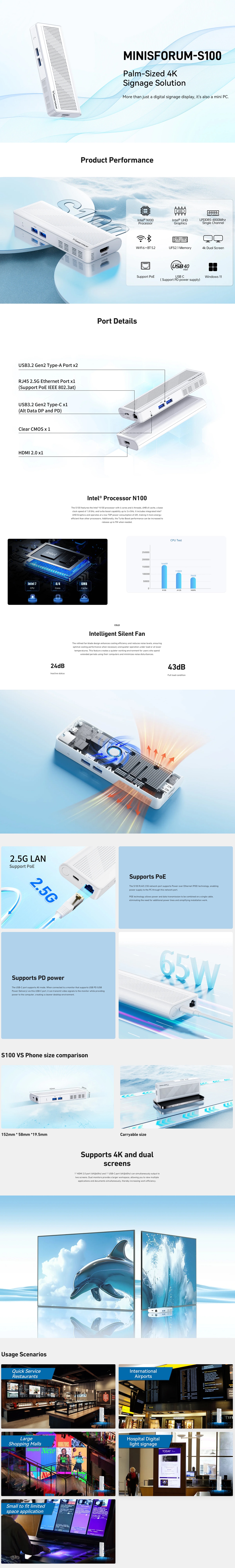 MINISFORUM S100 Mini PC