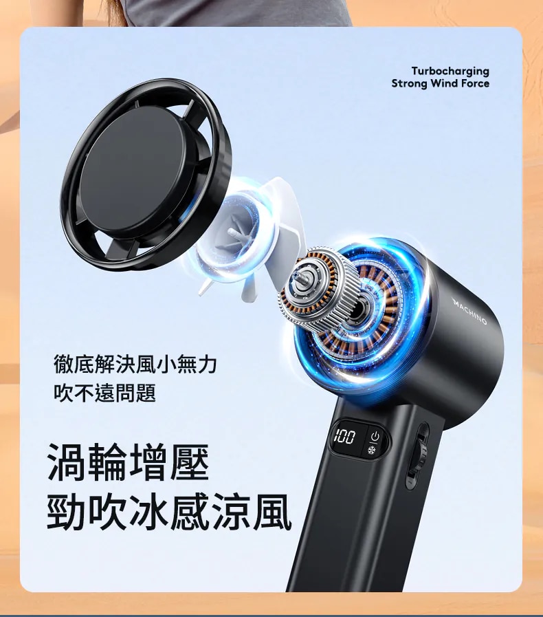 Machino M13 PRO handheld High Speed Cooling Fan