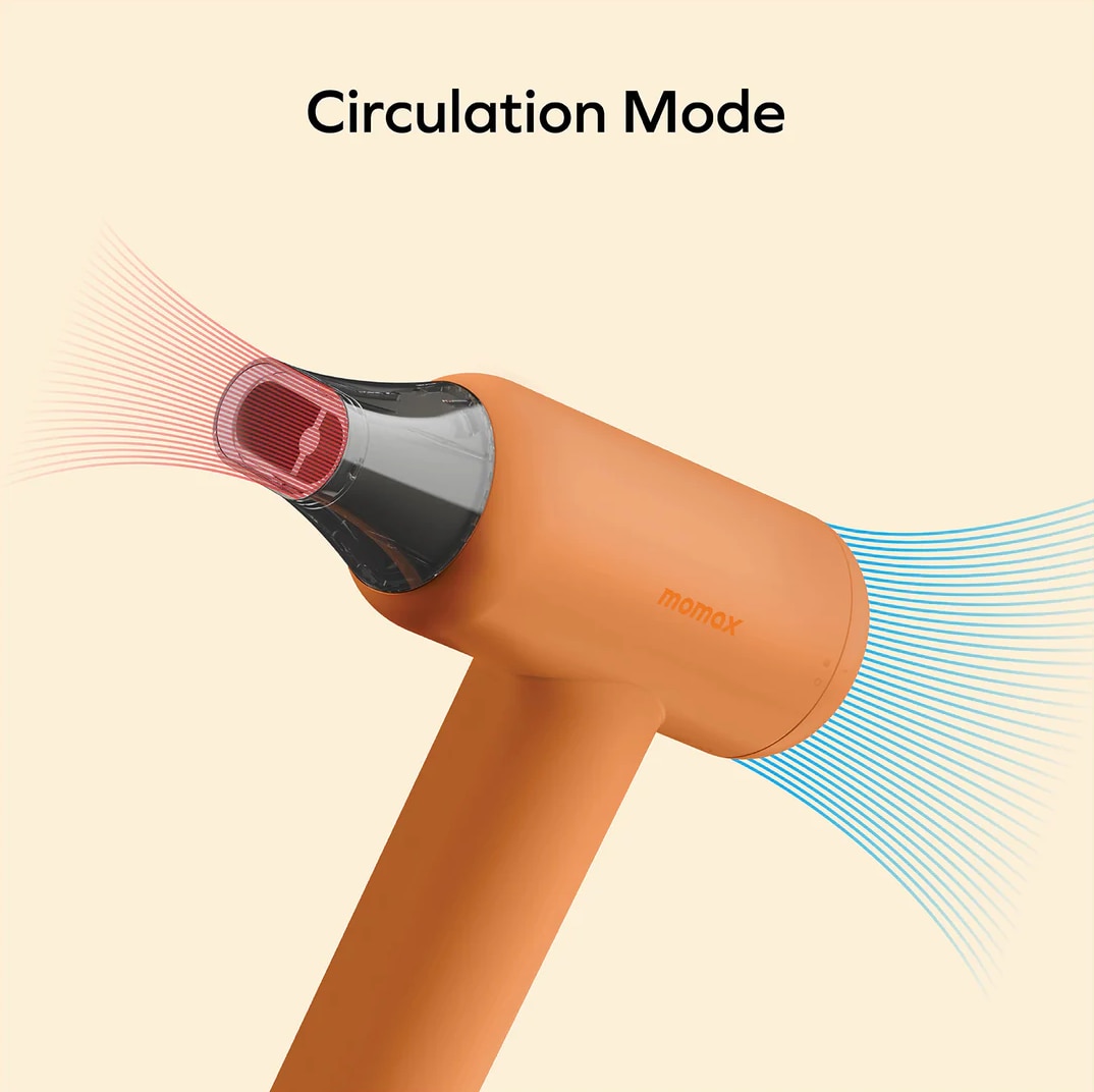 Momax HL13UKW 1-Care Hair Mini Ultra Speed Ion Hair Dryer