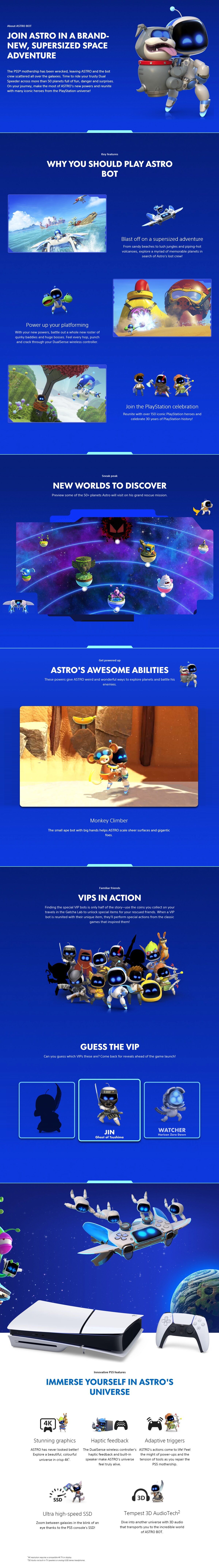 SONY Astro Bot Game Software