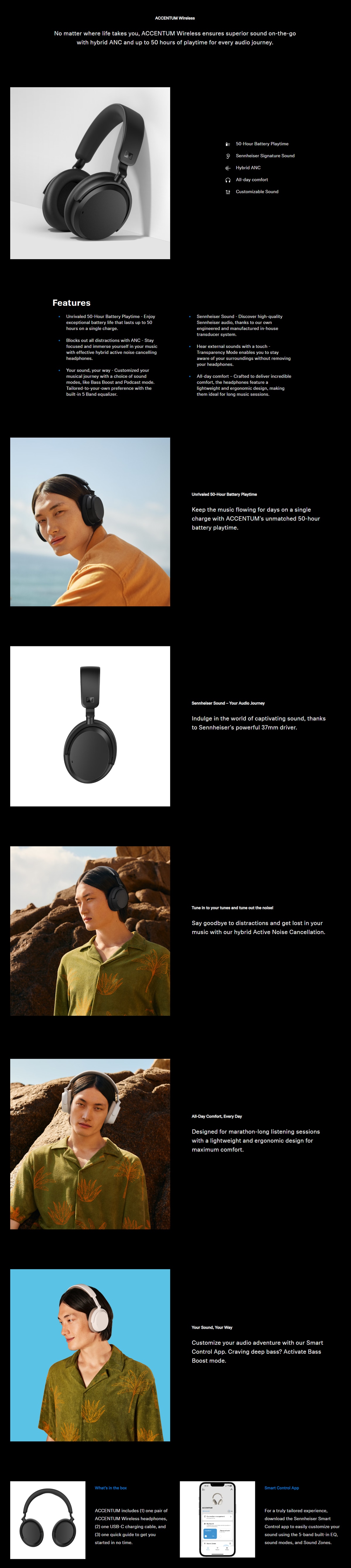 SENNHEISER ACCENTUM Wireless Headphone