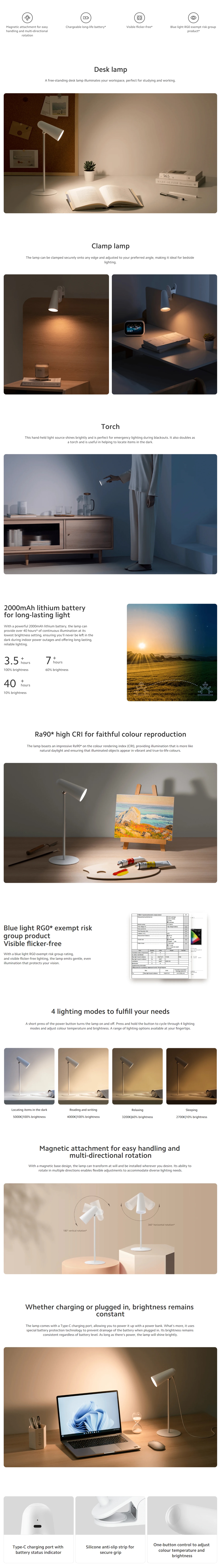 Xiaomi BHR8959GL Flexible Rechargeable Lamp