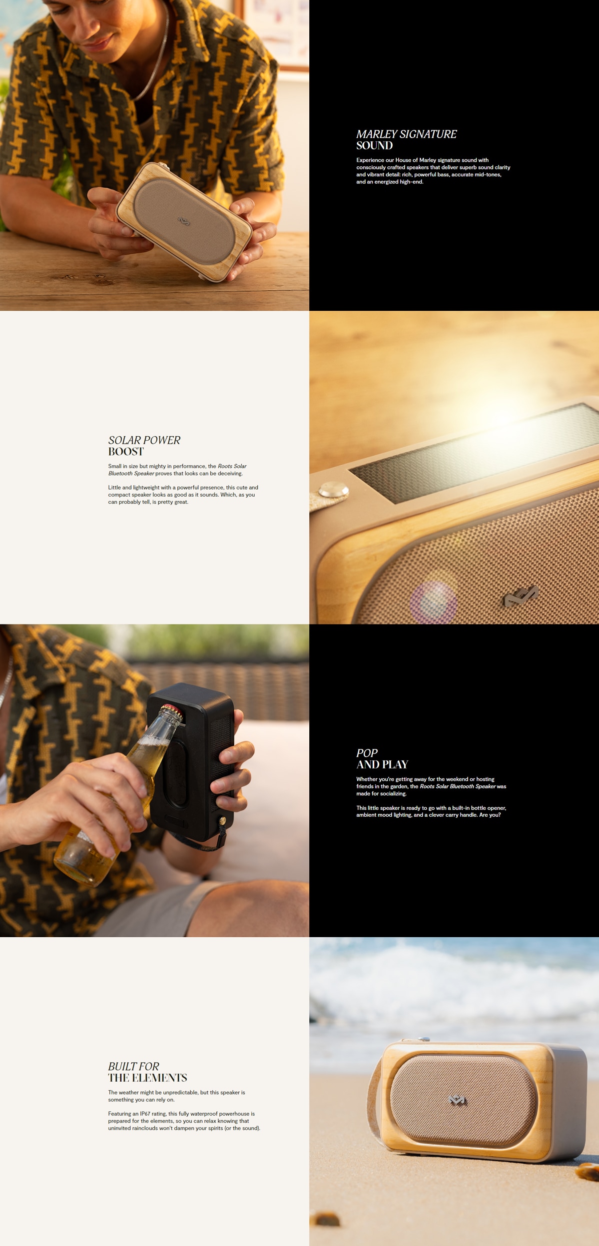 House of Marley Roots Solar Bluetooth Speaker