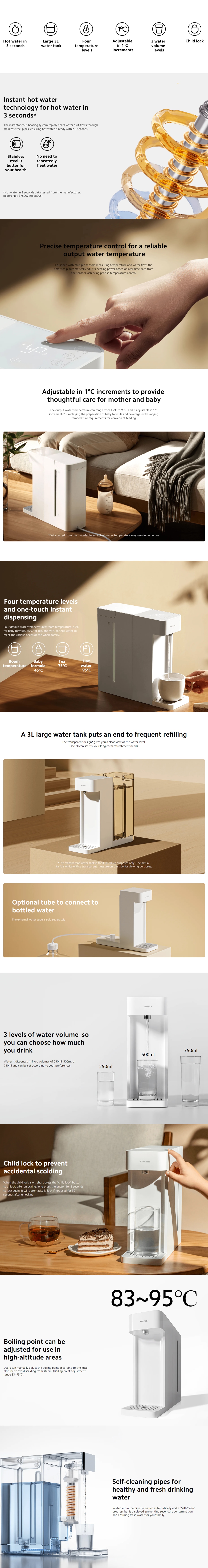 Mi BHR9037GB Instant Hot Water Dispenser