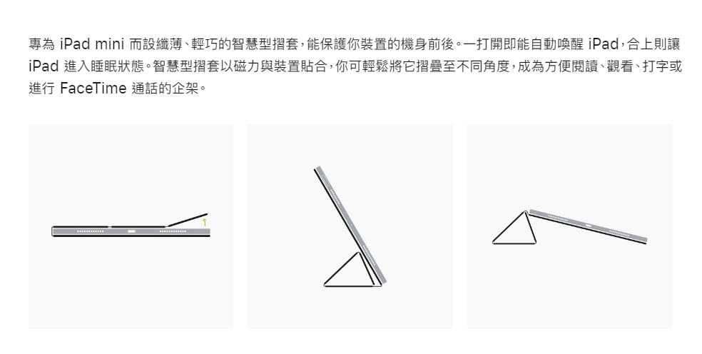 APPLE 智慧型摺套適用於 iPad mini (A17 Pro)