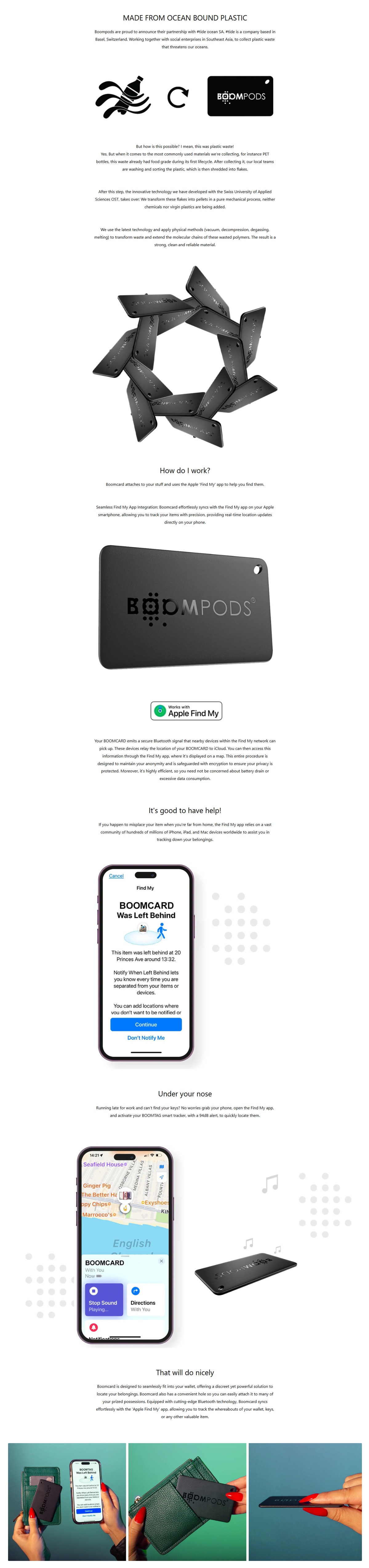 BOOMPODS Boomcard 可充電追蹤卡