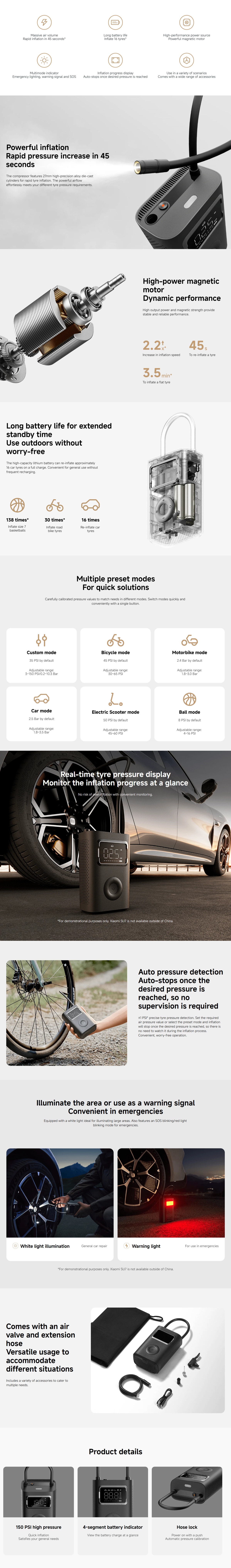 Xiaomi Portable Electric Air Compressor 2 Pro