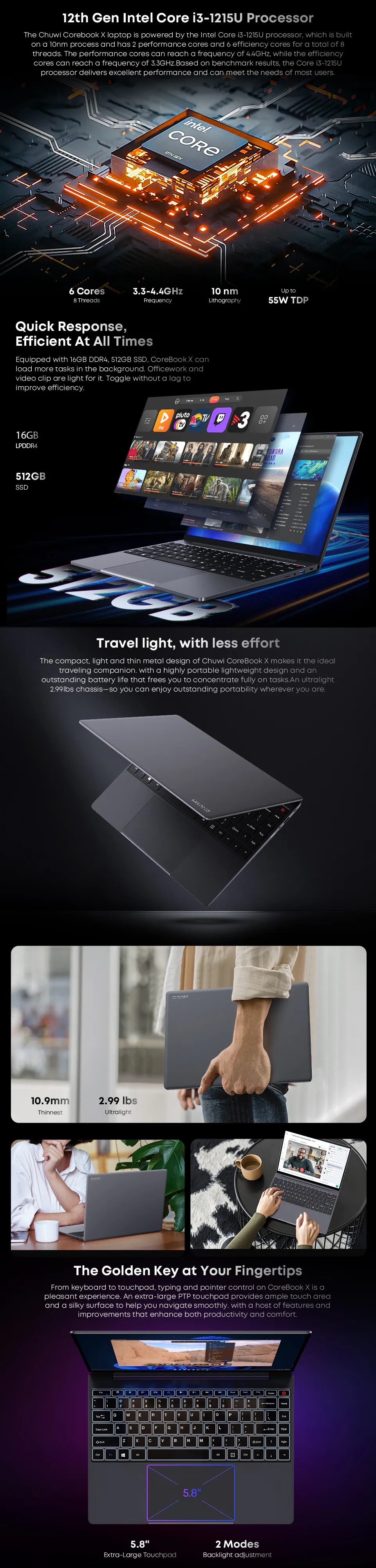 CHUWI Corebook X Notebook