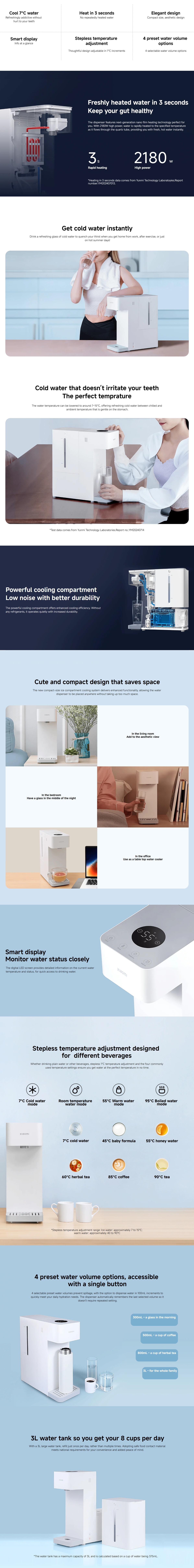 Mi BHR9151GB Smart Water Dispenser (Hot and Cold)