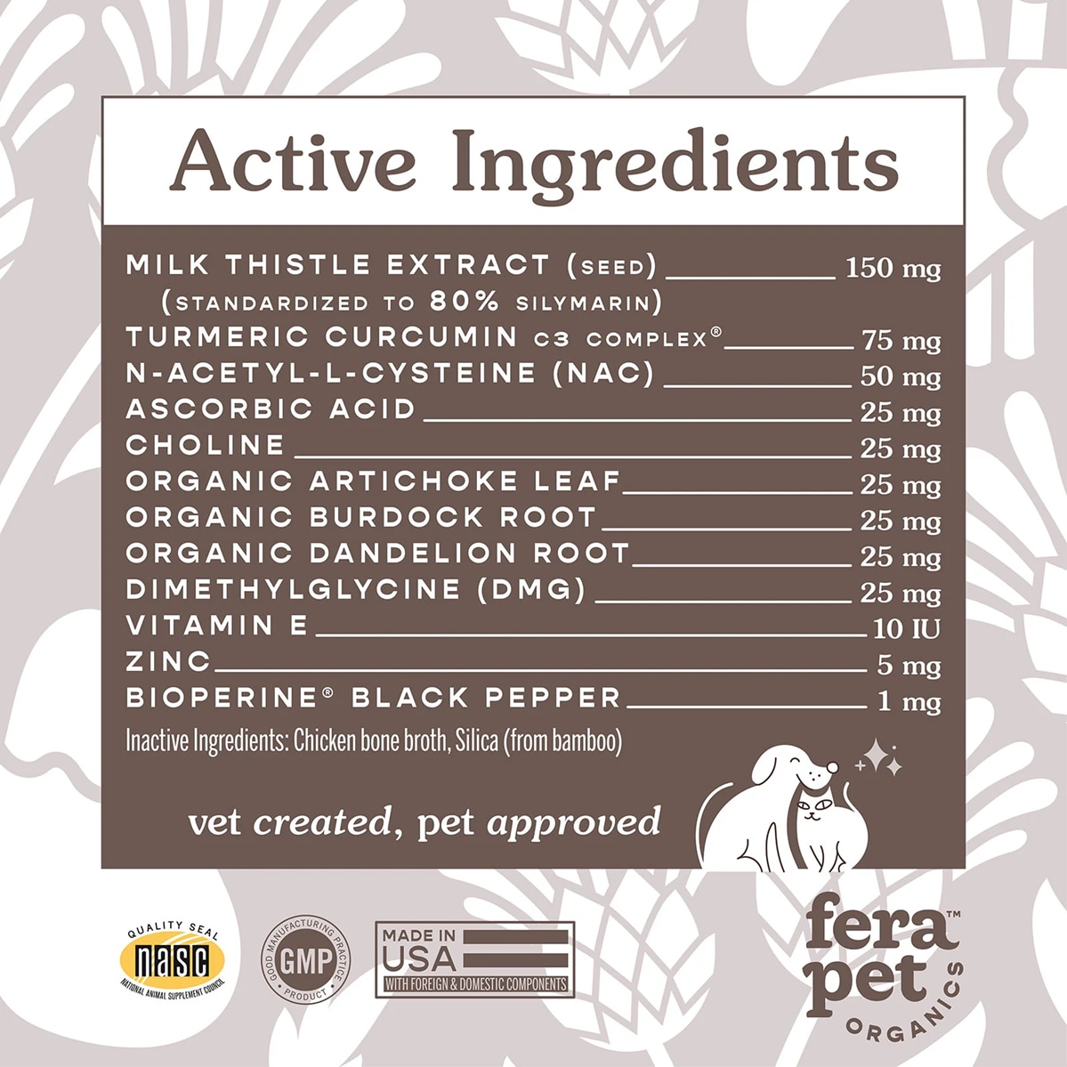 FERA PETS 護肝排毒營養粉 72g - 貓狗適用 (獸醫研發｜美國製造)