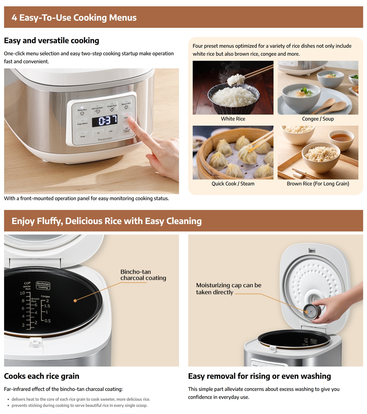 PANASONIC SR-DA182 1.8L Fuzzy Logic Warm Jar